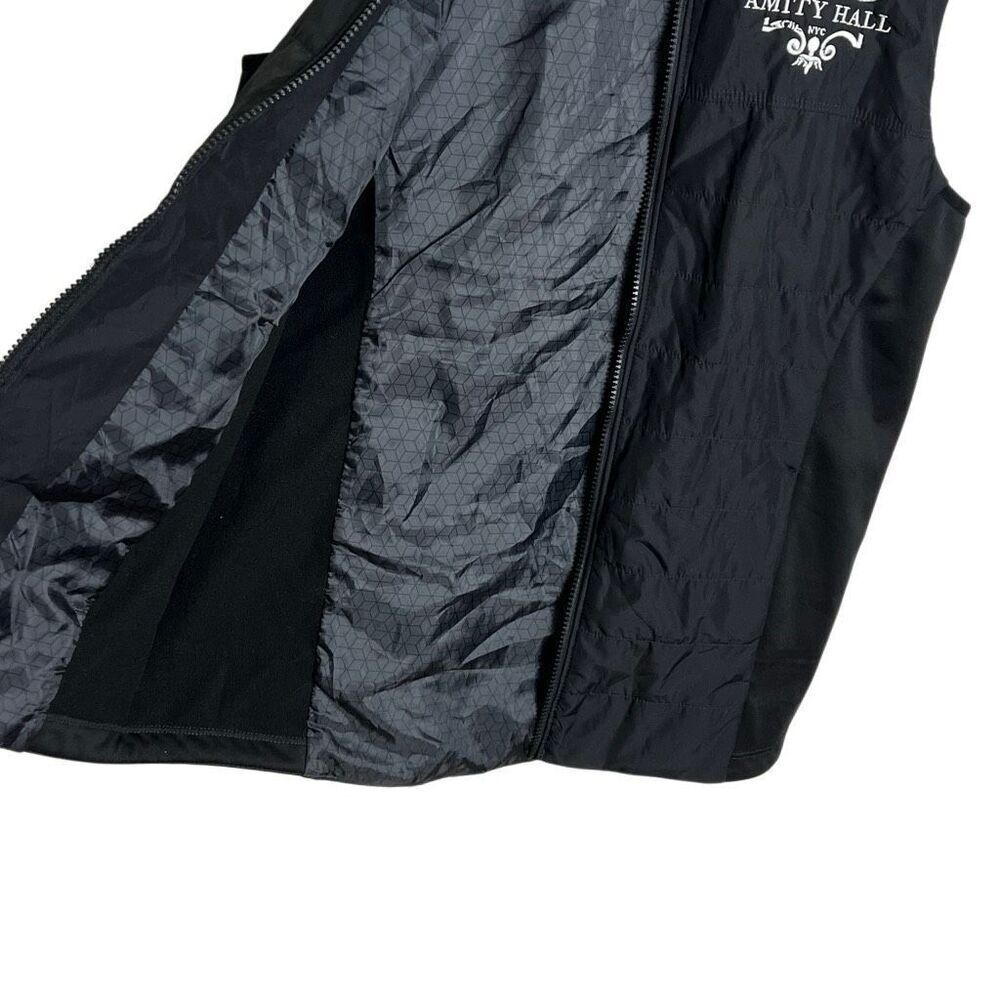 Port Authority NWOT Amity Hall NYC Full Zip Mock Neck Puffer Vest Black Small - Picture 6 of 9